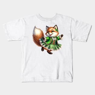 St Patricks Fox Kids T-Shirt